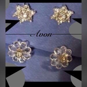 Avon Silver Star Studded Earrings Timeless Design